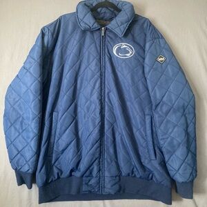Men's Franchise Club Navy Penn State Nittany Lions Quilted Full Zip Jacket XXL
